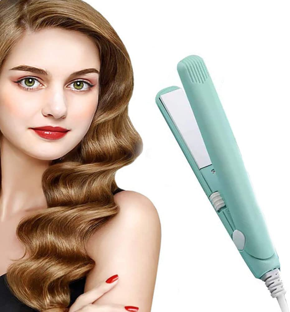 Mini Hair Straightener 2 in 1 Flat Hair Iron Travel Size for Short
