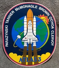 LMH STICKER Decal NASA STS-66 SPACE SHUTTLE Atlantas 1994 ATLAS Mission Insignia