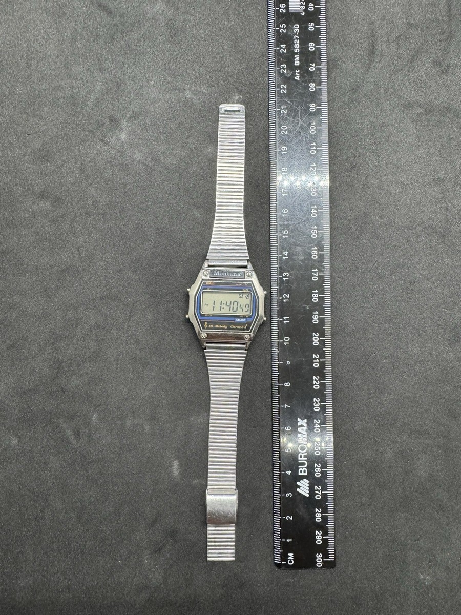 Vintage watch Montana digital quartz wristwatch 16 melody | eBay