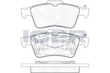 Bremsbelagsatz Hinten Ate-System für Ford Focus C-Max II Tourneo ab 99->