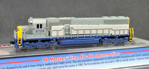 Escala N - Atlas #49136 - SD-60 - CSX #8708 - DCC - Cuerno roto - Funciona muy bien | Condition: Used