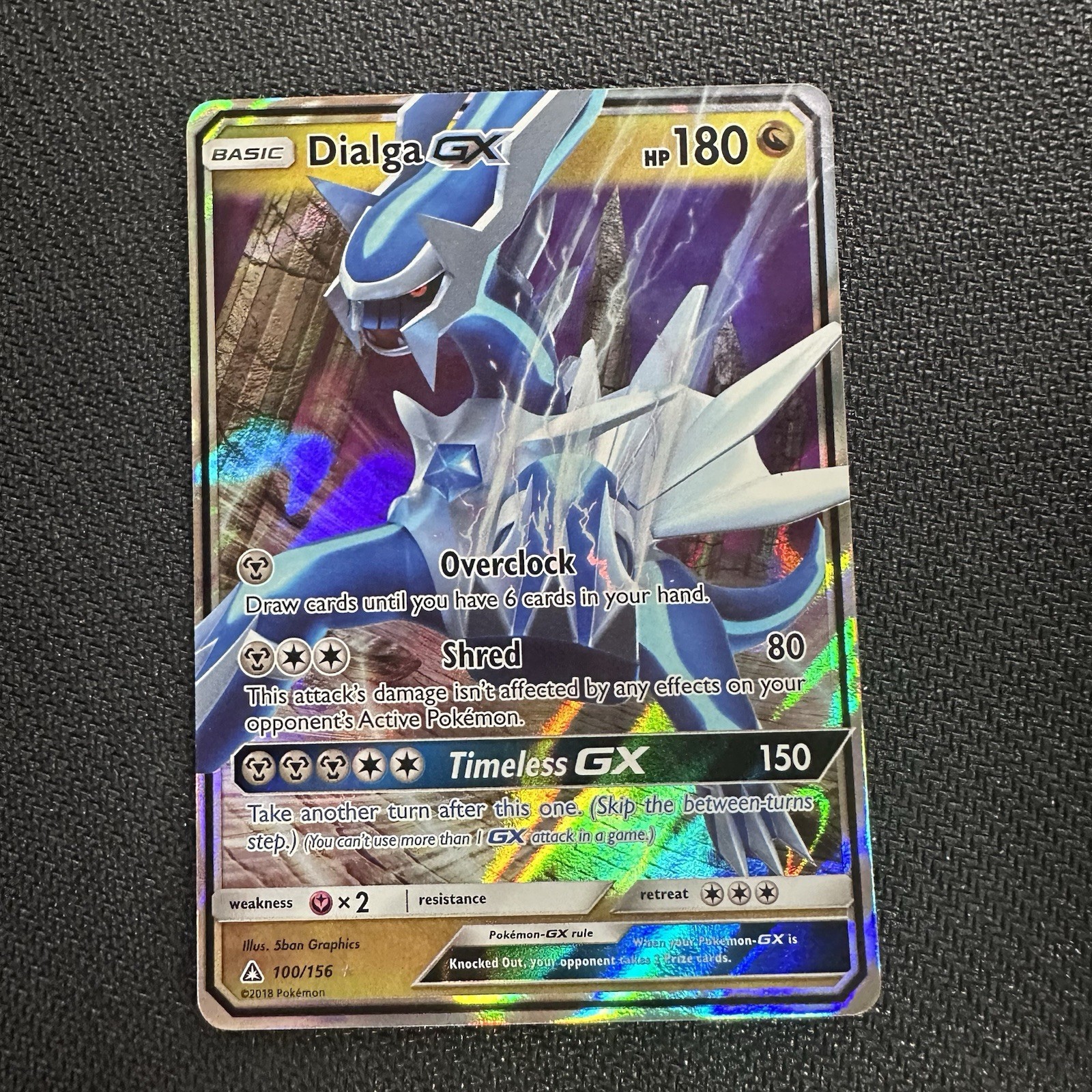 Dialga GX 100/156 Sm-Ultra Prism Holo NM