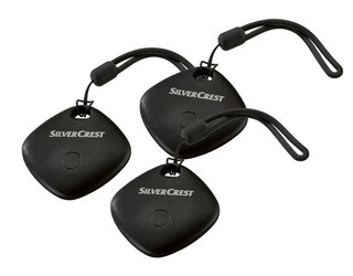 SILVERCREST Smart Tag Finder Air Tag GPS Standort Tracker 3er Set IPX5 Batterien