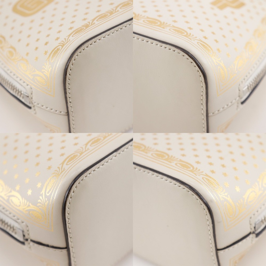 GUCCI Gussie SAGA Leather White Women's Shoulder Bag Used thumbnail 4