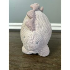 Living Textiles Shiloh Stegosaurus Gray Dinosaur Baby Rattle Plush