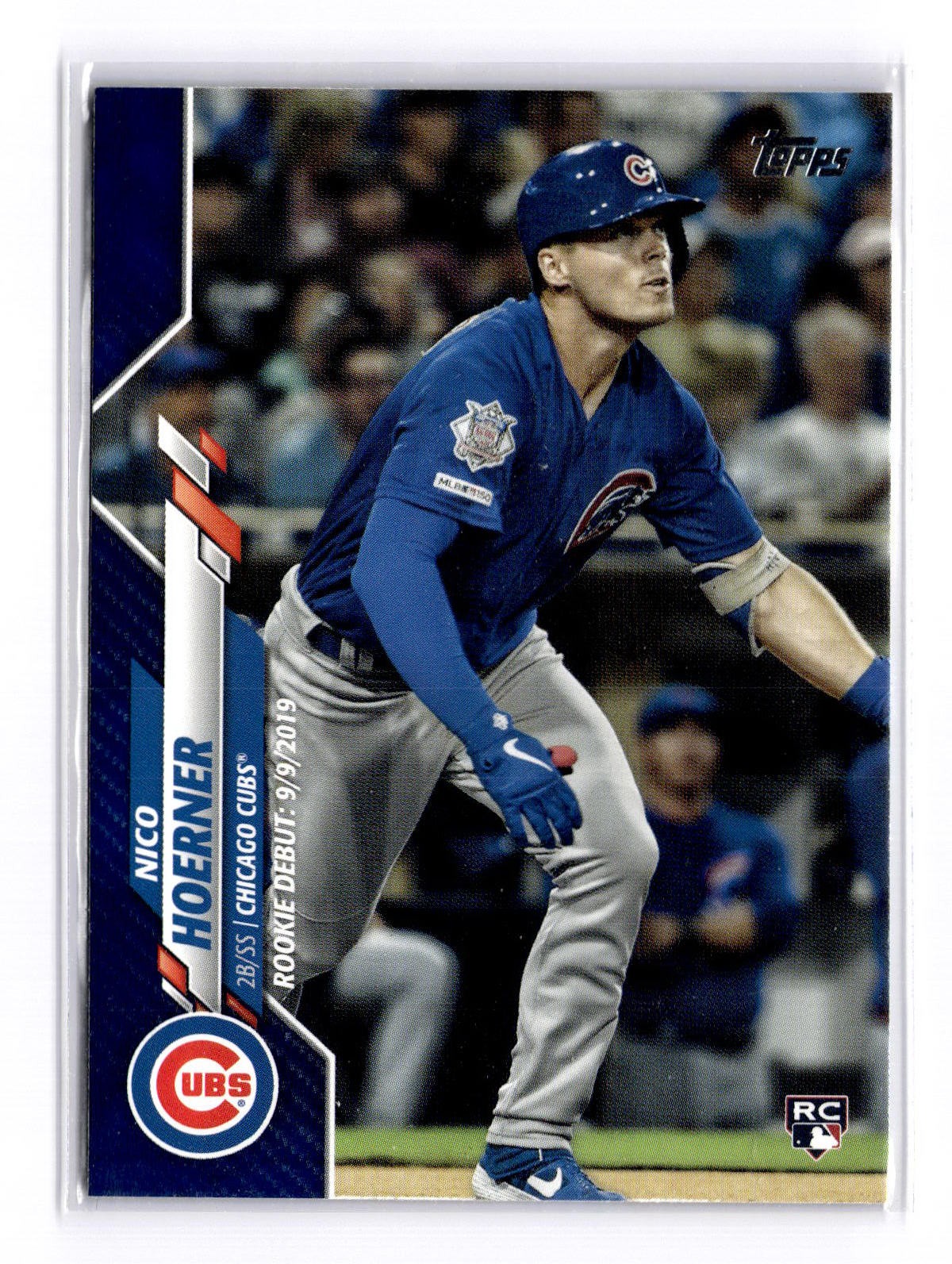 2020 Topps Update Series Nico Hoerner Royal Blue Rookie Debut #U-251 RC Cubs