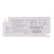 UNIVERSAL D500C26UNVSL-GA SELECTABLE MA LED DRIVER, 35-52V, 350/400/450MA, 26W