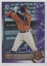 2022 Bowman Chrome Prospects Mega Box Purple Mojo Refractor Adrian Sugastey 6u5