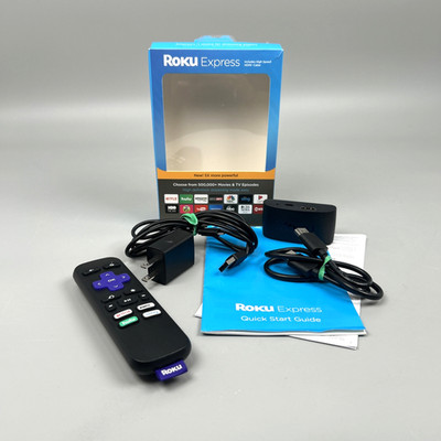 Roku Express HD 3900R 1080p HDMI Streaming Player Complete w/ Box - Excellent