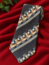 La Donna Herren Krawatte Vintage 100 % Seide ...