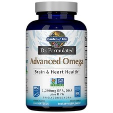 Garden of Life Dr. Formulated Advanced Omega Fish Oil - Lemon, 1290mg EPA, DHA