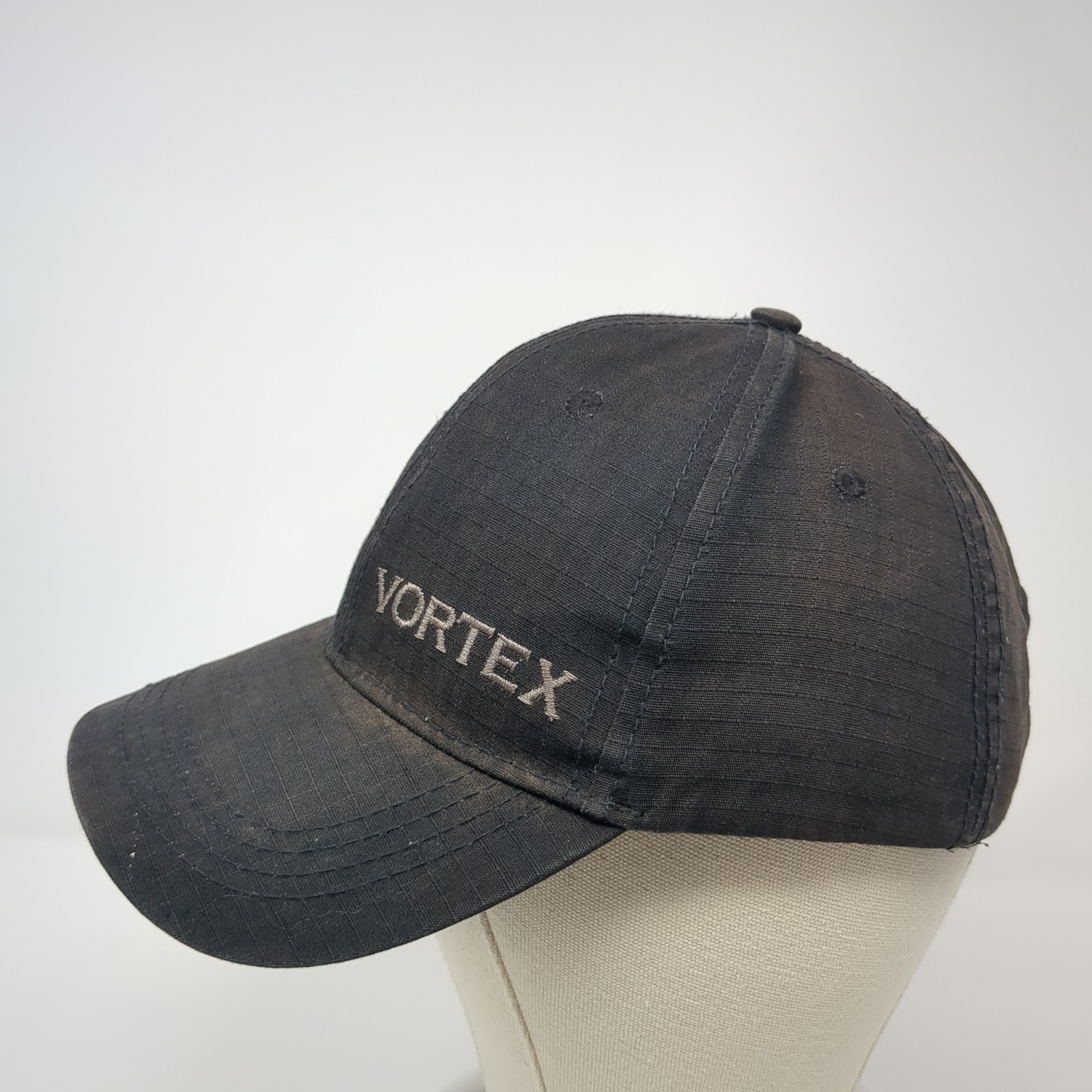 Vortex Strapback Hat Black One Size Adjustable Em… - image 3