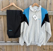 Vintage 80's Adidas Retro Tracksuit Track Jacket NWT and Pants Size Mens XL READ
