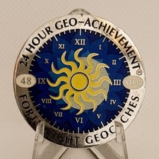 48 Hour Geo-Achievement Trackable Sun Geocaching Geocoin Challenge Coin G 3
