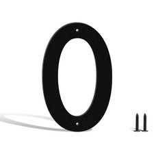 4 Inch Metal House Numbers and Letters, Black Modern Address Signs, Outdoor Mail