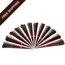 100 Herbal-Natural Kaveri Temporary Tattoo Mehandi Ayurvedic Henna Cones