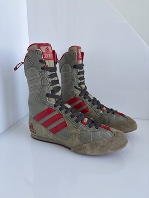 Vintage Adidas XOB 02 Tygun 2003 Y2K Leather Wrestling Boxing Boots US 5.5