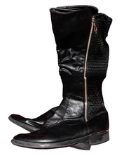 Top Moda Black Heel Boots Size 9 Womens - Preowned