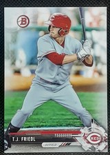 2017 Bowman Draft T.J. FRIEDL #BD-8 SILVER Parallel /499 Cincinnati Reds!!!
