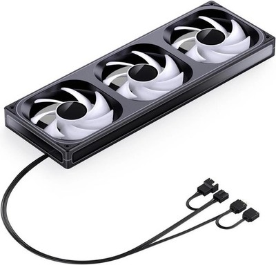 JONSBO ZB-360BR (Reverse) PC Case Fan,Reverse Blade Silent Computer Fan with 4-S
