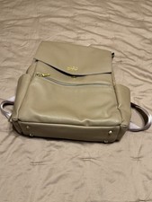 Freshly Picked Classic Diaper Bag Backpack Vegan Leather Nude Beige Large
