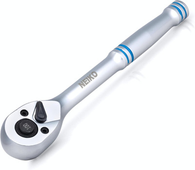 3/8 Inch Ratchet Wrench,100-Tooth Reversible,3.6 Degree Swing,Quick Release,8''Lo