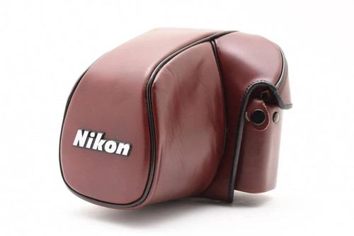 Nikon CF‑22 Burgundy Leather Ever‑Ready Case for F3 SLR w/ Lens 175x125x115 mm - Picture 21 of 24