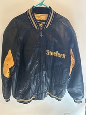 Pittsburgh Steelers G-III  Carl Banks Black Leather Jacket XL