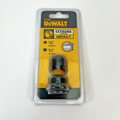 Dewalt Extreme 1/4in Hex To 1/2in Square Impact Wrench Adapter DT7508
