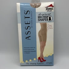 SPANX Assets Hi Waist Mid Thigh Shaper Size 1 Nude NWT