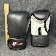 Revgear Boxing Gloves 12-OZ Pro Training Durable Black White