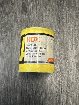 HDX Wet Paint Tape 3in X 200ft New Roll 1000017574
