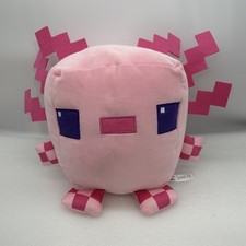 RARE Mattel Minecraft Cuutopia Axolotl Plush Toy, 10-inch New