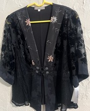 Vintage Spencer Alexis Embroidered Kimono Size S