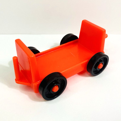 Vtg Fisher-Price Little People Play Family Airport #996 - Red Baggage Car