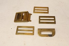 Lot Vintage Military Brass Buckles RM