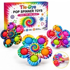 Pop Fidget Spinner Toys for Kids 3-12 PCS, Sensory Toys Gifts for Toddlers