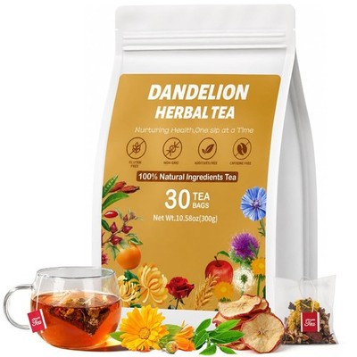 Dandelion Herbal Tea Liver Cleanse Detox Support 30 Tea Bags