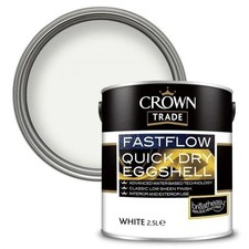 Crown Fastflow Quick Dry White | Fast Drying Interior Wood Paint