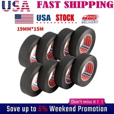 8 Rolls Cloth Tape Wire Electrical Wiring Harness Car Auto SUV truck 19mm 15m