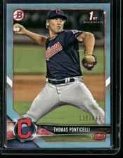 2018 Bowman Draft #BD-42 Thomas Ponticelli Sky Blue #/499