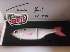 Throwback Baits Swimbait Co. Metro Glide Bait Pink Uni Shad Limited