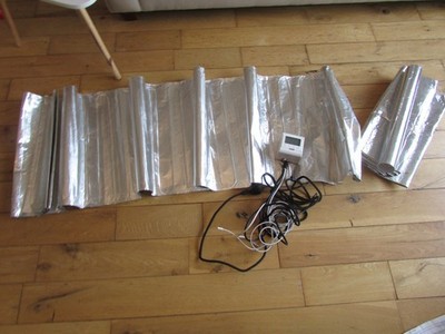 Elektrische Fußbodenheizmatte & Thermostat 3m x 50cm - gebraucht