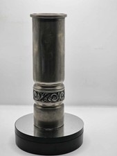 Norwegian Pewter Candle Holder/Vase Vaga Norsk Tinn Pewter - 22cm.