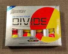 1 dozen BRAND NEW Srixon Q Star Tour Divide mens Yellow / Orange