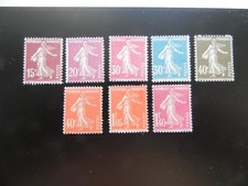 TIMBRES FRANCE ** SERIE SEMEUSE 189 à 196 TOUS NEUFS SANS CHARNIERE.  TTB PHOTOS