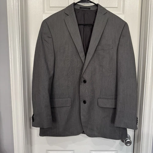 Blazer uomo Michael Kors cappotto sportivo due bottoni giacca casual taglia 40R grigio tinta unita