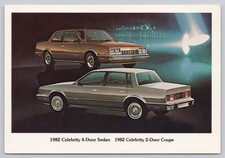 1982 Chevrolet Celebrity 4-door Sedan 2-door Coupe Car Promo Postcard