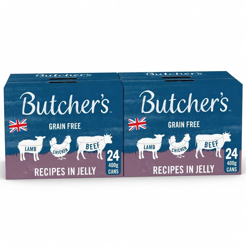 2xButcher’s Complete Adult Dog Food Grain Free Hypoallergenic Wet 24x400g