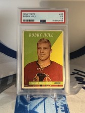 1958-59 Topps Bobby Hull ROOKIE CARD #66 Chicago Blackhawks RC PSA 1.5. rookie card picture